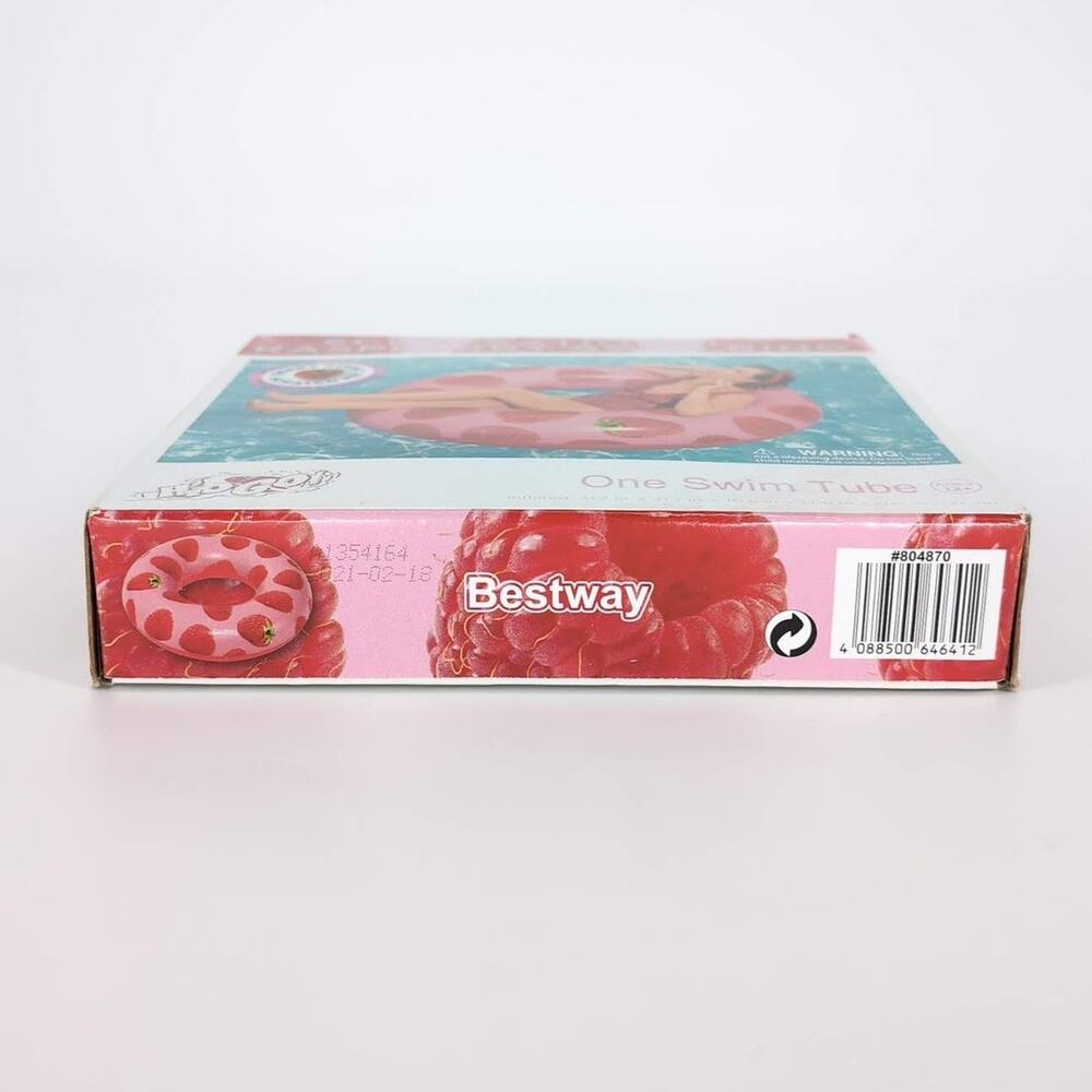 H2O Go Scentsational Raspberry Scented Inflatable Swimming Pool Ring Float - New - Picture 4 of 10